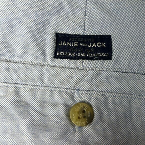 Janie and Jack 100049371 Boy Ocean Air Oxford Short NWT size 14 - Picture 8 of 9